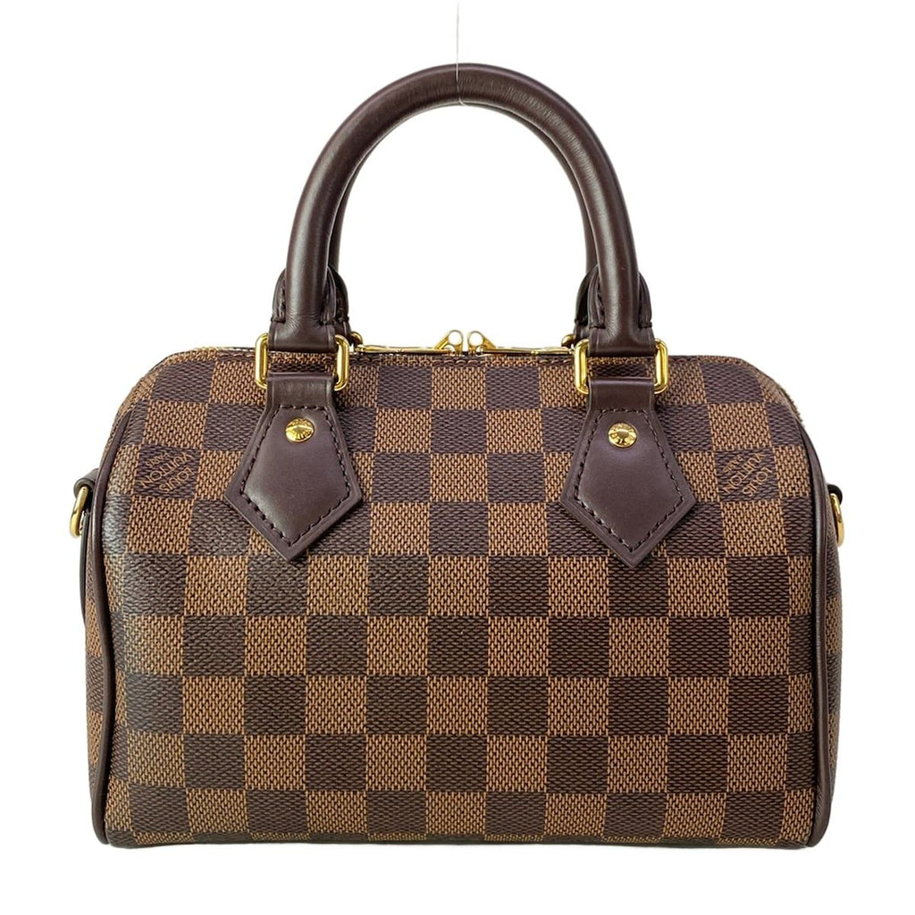 Louis Vuitton Handbag Damier Speedy Bandouliere Ebene Leather Cowhide — view 3