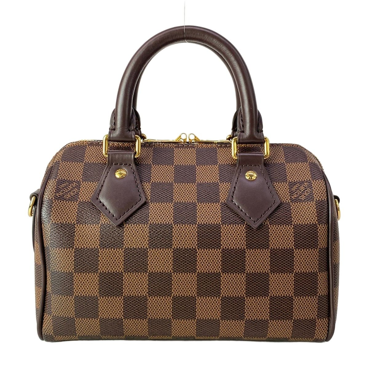 Louis Vuitton Handbag Damier Speedy Bandouliere Ebene Leather Cowhide — view 3