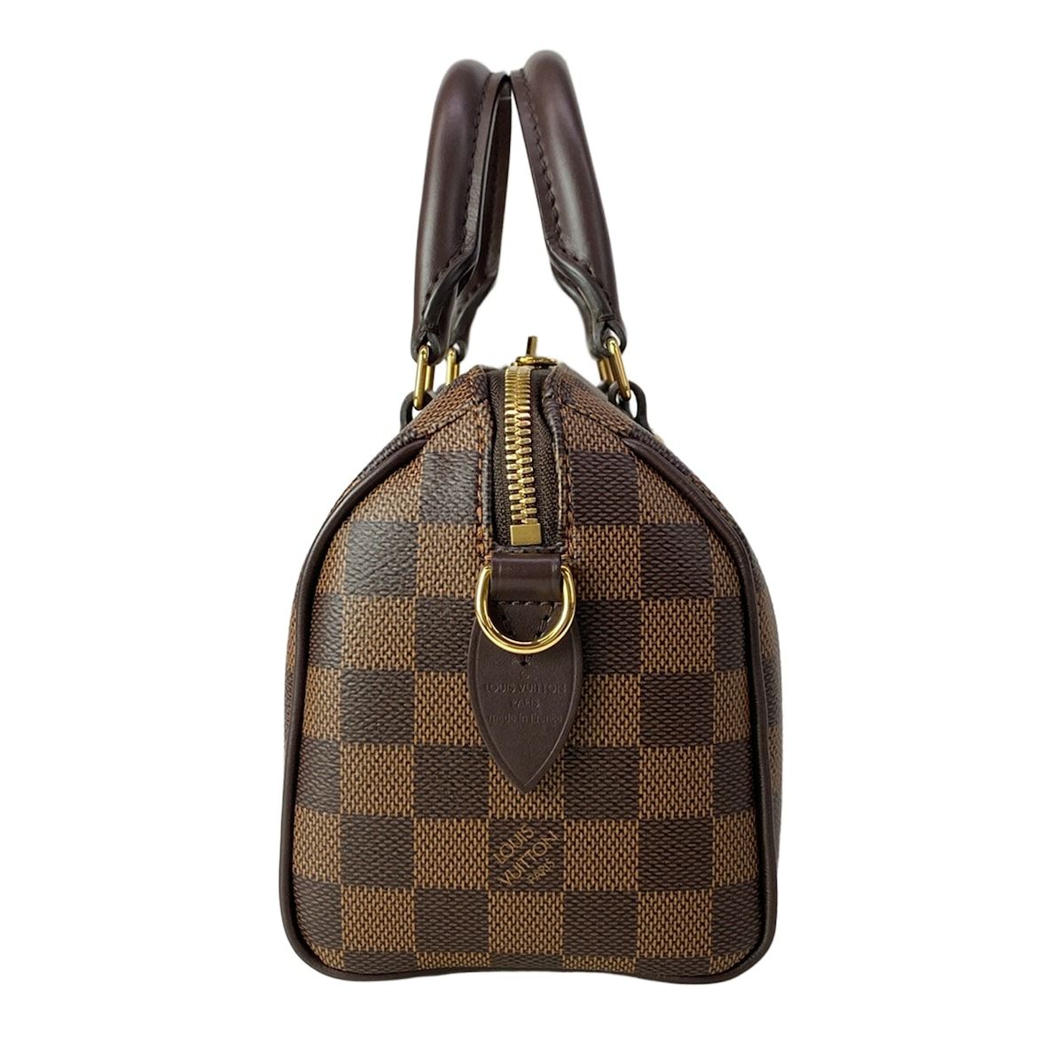 Louis Vuitton Handbag Damier Speedy Bandouliere Ebene Leather Cowhide — view 2