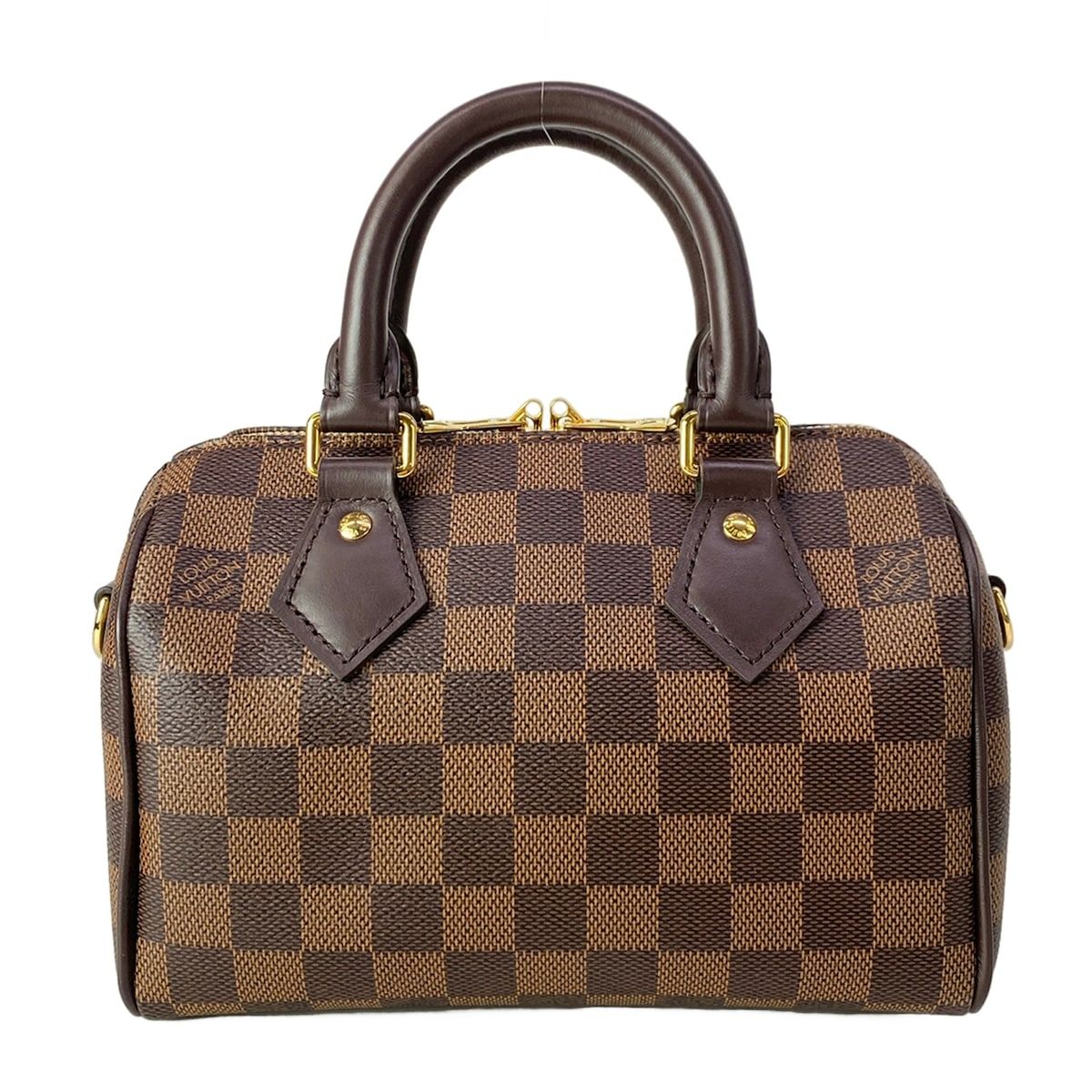 Louis Vuitton Handbag Damier Speedy Bandouliere Ebene Leather Cowhide