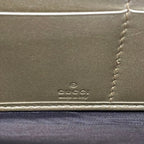 Gucci Wallet Gold Zip Around Leather — view 5