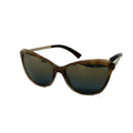 Chanel Sunglasses Dark Brown Gold Mirror Lens Eyewear