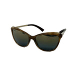 Chanel Sunglasses Dark Brown Gold Mirror Lens Eyewear