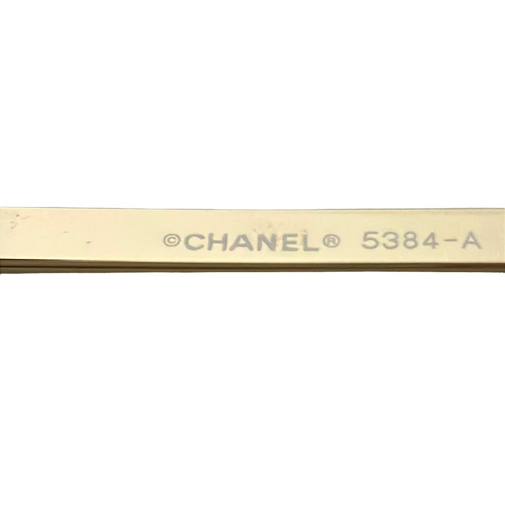 Chanel Sunglasses Dark Brown Gold Mirror Lens Eyewear — view 5