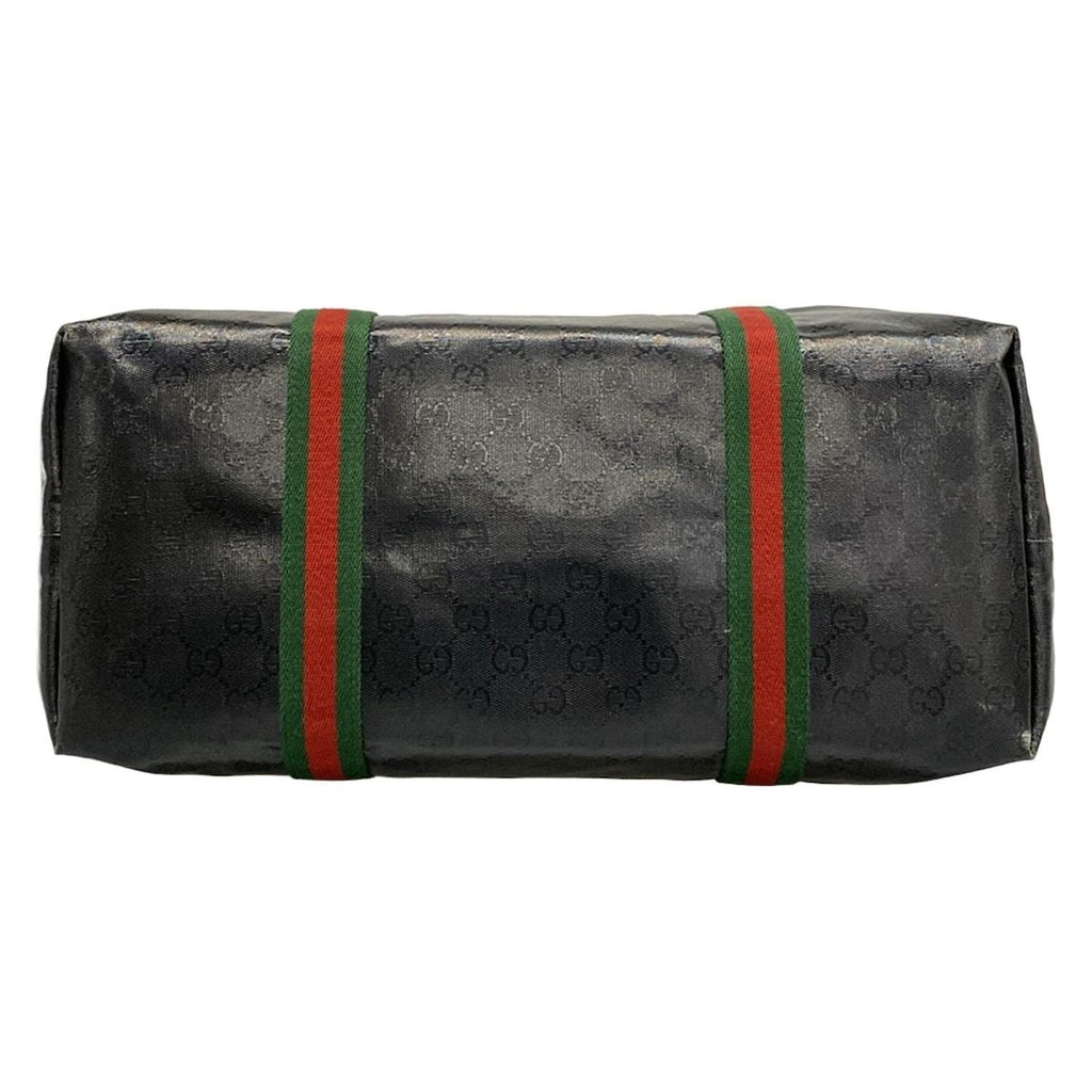 Gucci Tote Sherry Crystal GG Black Green Red Leather — view 5