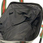 Gucci Tote Sherry Crystal GG Black Green Red Leather — view 7