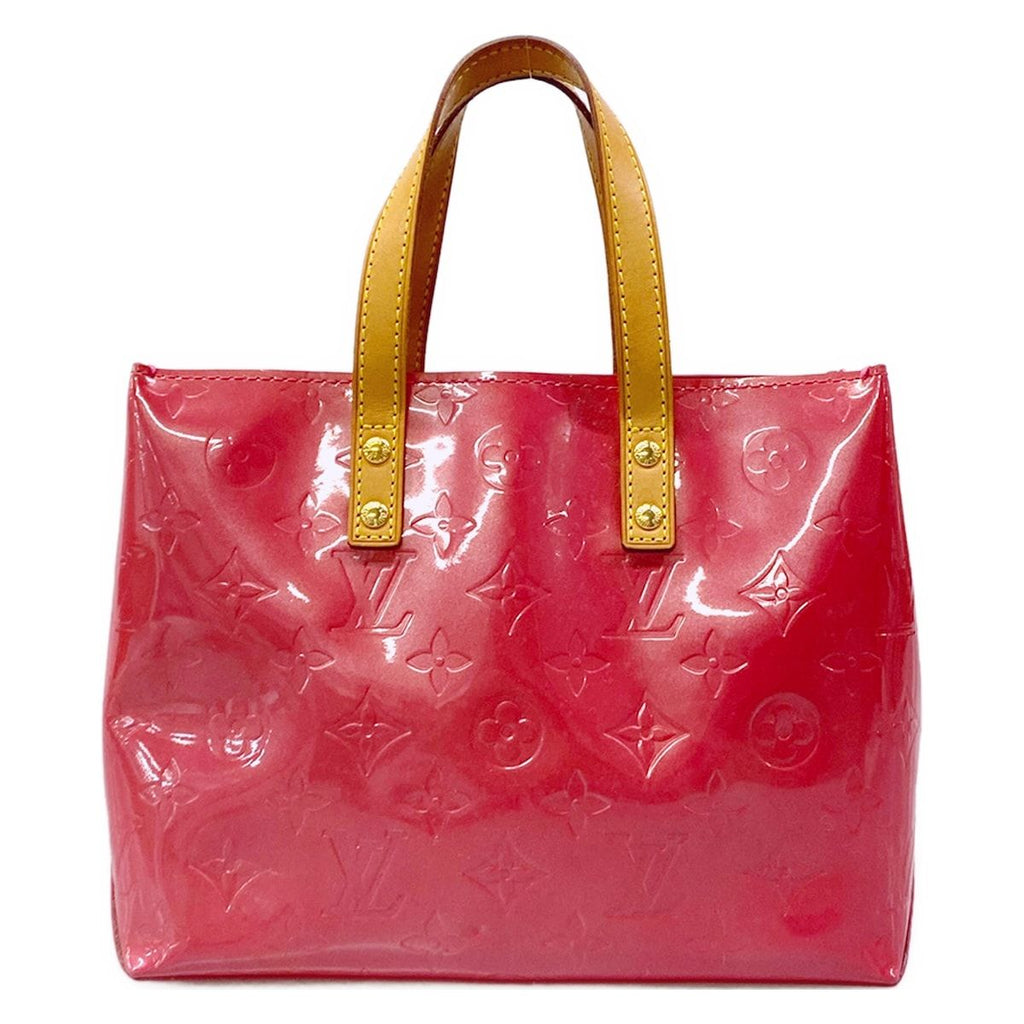 Louis Vuitton Handbag Monogram Vernis Reed PM Framboise Leather