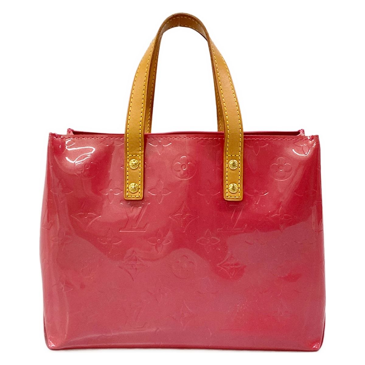 Louis Vuitton Handbag Monogram Vernis Reed PM Framboise Leather — view 3