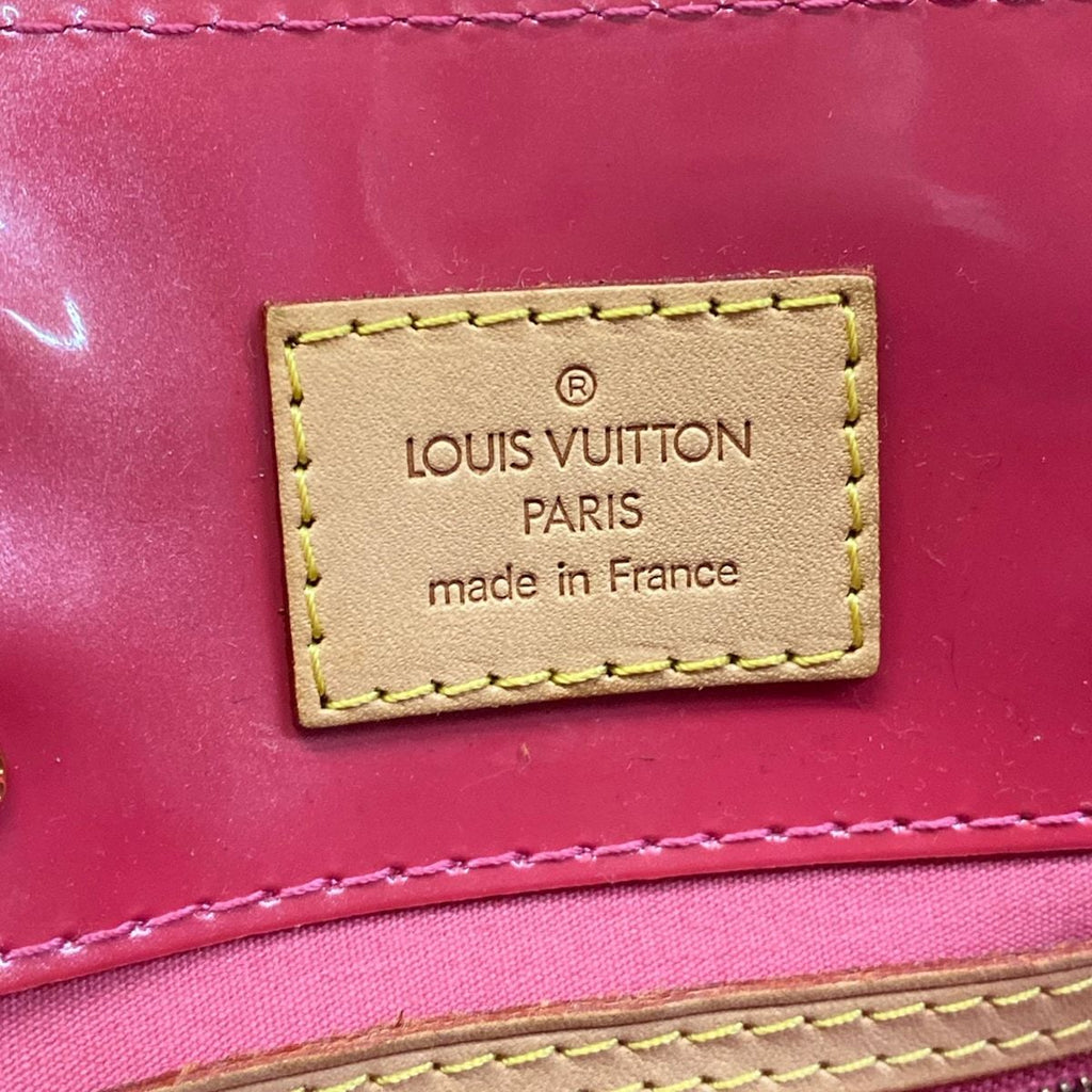 Louis Vuitton Handbag Monogram Vernis Reed PM Framboise Leather — view 8