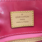 Louis Vuitton Handbag Monogram Vernis Reed PM Framboise Leather — view 8