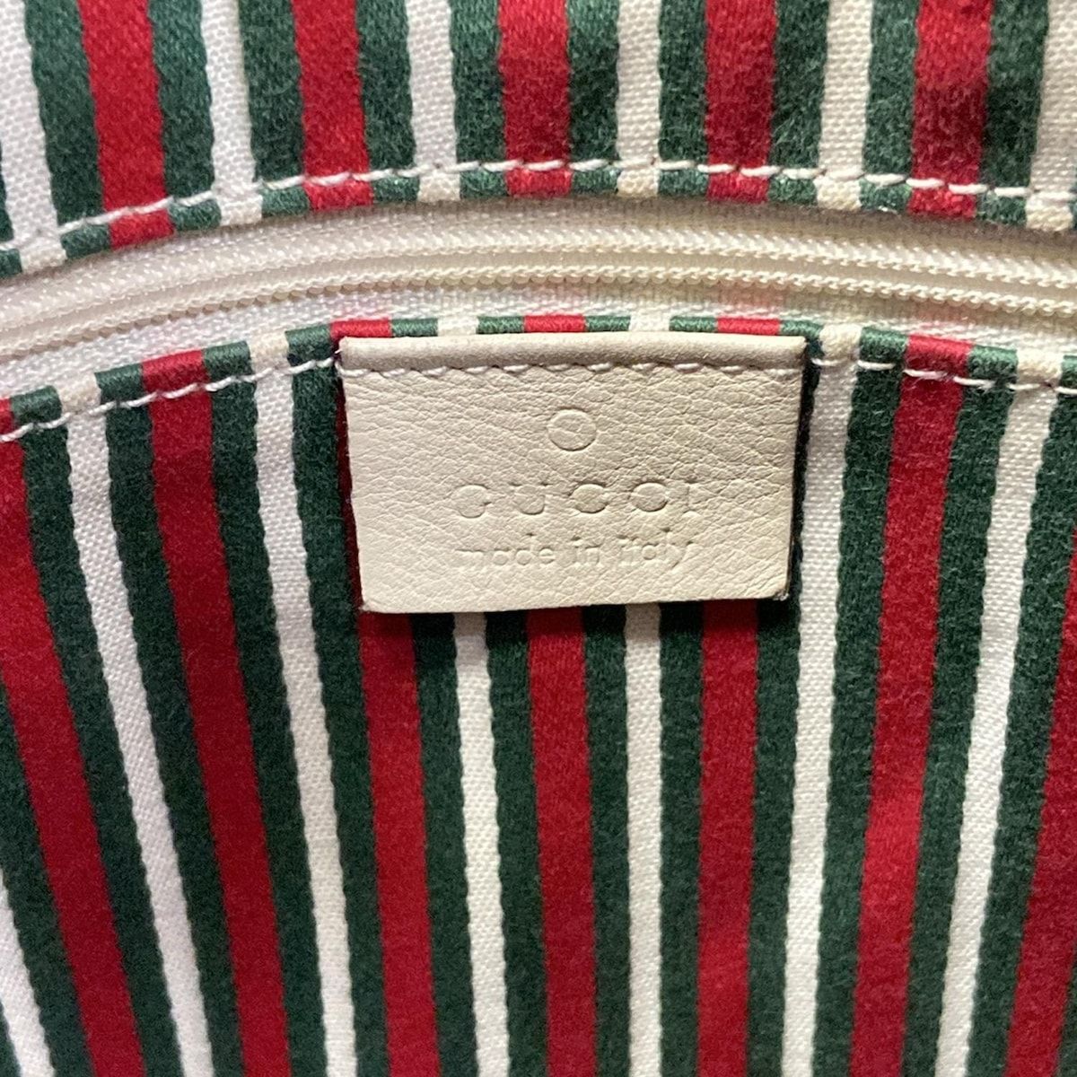 Gucci Shoulder Bag GG Pattern New Britt Dark Brown Beige Ivory Leather — view 8