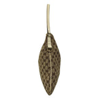 Gucci Shoulder Bag GG Pattern New Britt Dark Brown Beige Ivory Leather — view 2