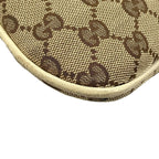 Gucci Shoulder Bag GG Pattern New Britt Dark Brown Beige Ivory Leather — view 6