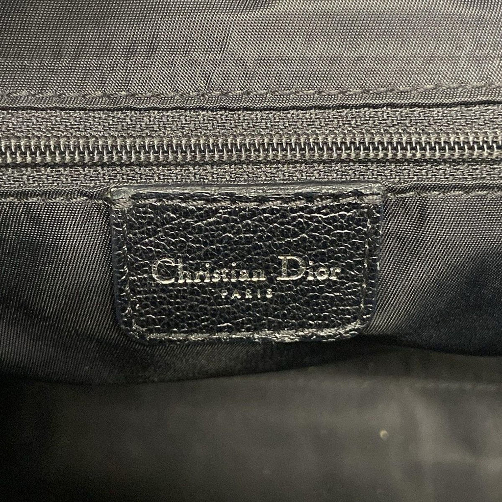 Dior Tote Flower Trotter Black Leather — view 8