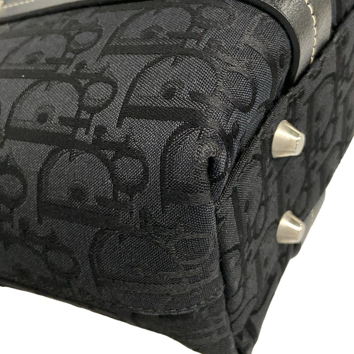 Dior Tote Flower Trotter Black Leather — view 6
