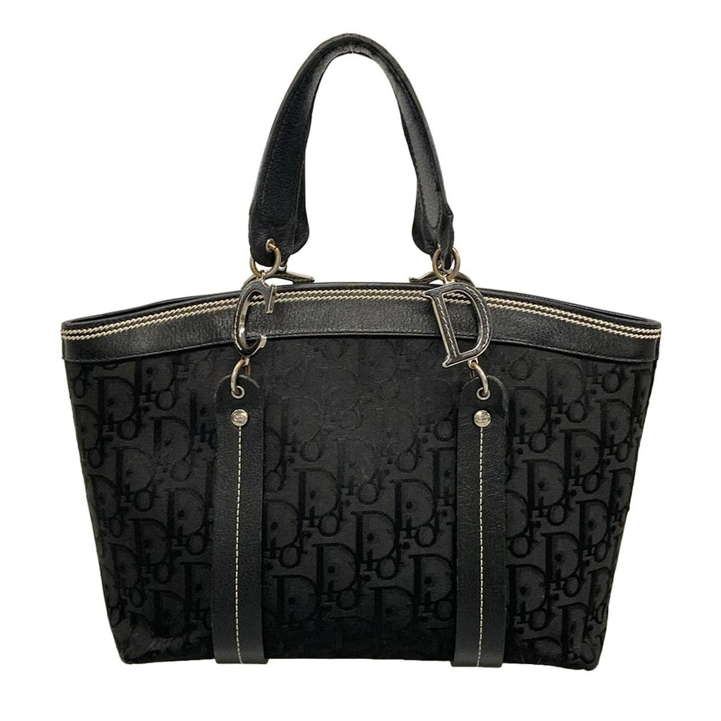 Dior Tote Flower Trotter Black Leather — view 3