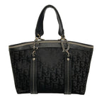 Dior Tote Flower Trotter Black Leather — view 3