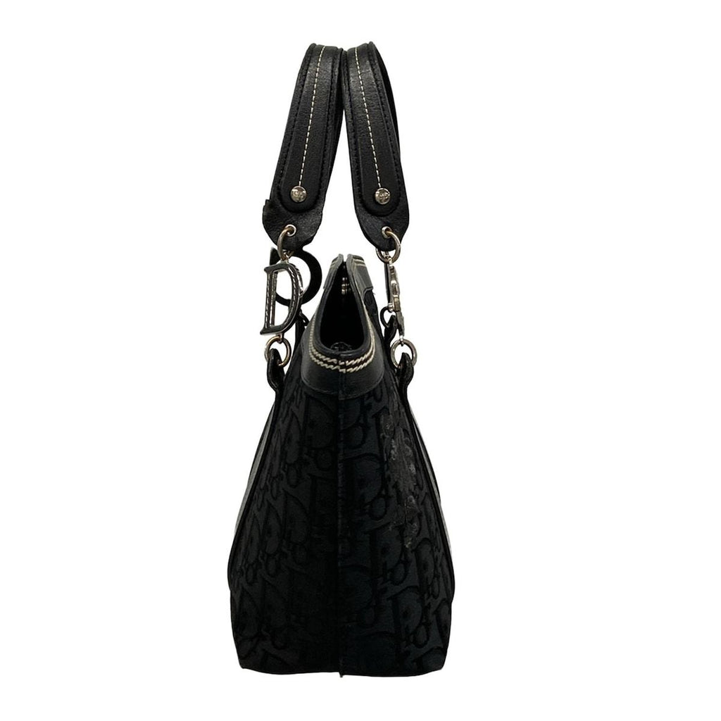 Dior Tote Flower Trotter Black Leather — view 2