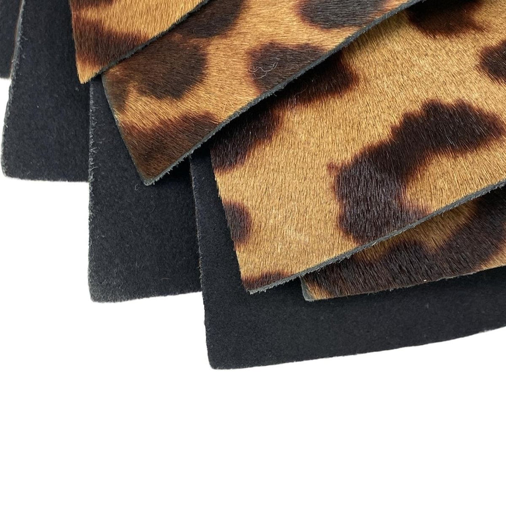 Saint Laurent Rive Gauche Handbag Tropez Dark Brown Beige Black Leopard Print — view 9