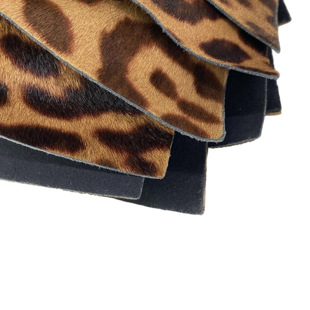 Saint Laurent Rive Gauche Handbag Tropez Dark Brown Beige Black Leopard Print — view 6