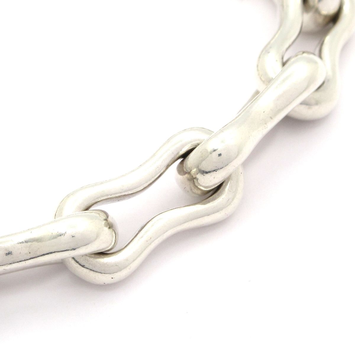 Hermes Bracelet Silver Gold Cadena Charm — view 6
