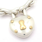 Hermes Bracelet Silver Gold Cadena Charm — view 2