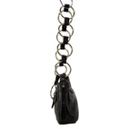 Saint Laurent Rive Gauche Shoulder Bag Parisienne Dark Brown Ring Chain Leather — view 4
