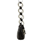 Saint Laurent Rive Gauche Shoulder Bag Parisienne Dark Brown Ring Chain Leather — view 2