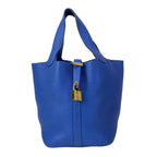 Hermes Handbag Picotin Lock PM Deep Blue Gold — view 2