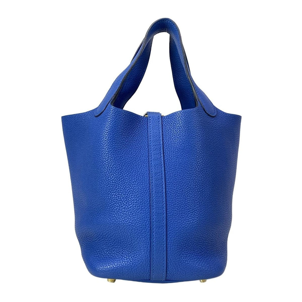 Hermes Handbag Picotin Lock PM Deep Blue Gold — view 4