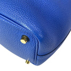 Hermes Handbag Picotin Lock PM Deep Blue Gold — view 9