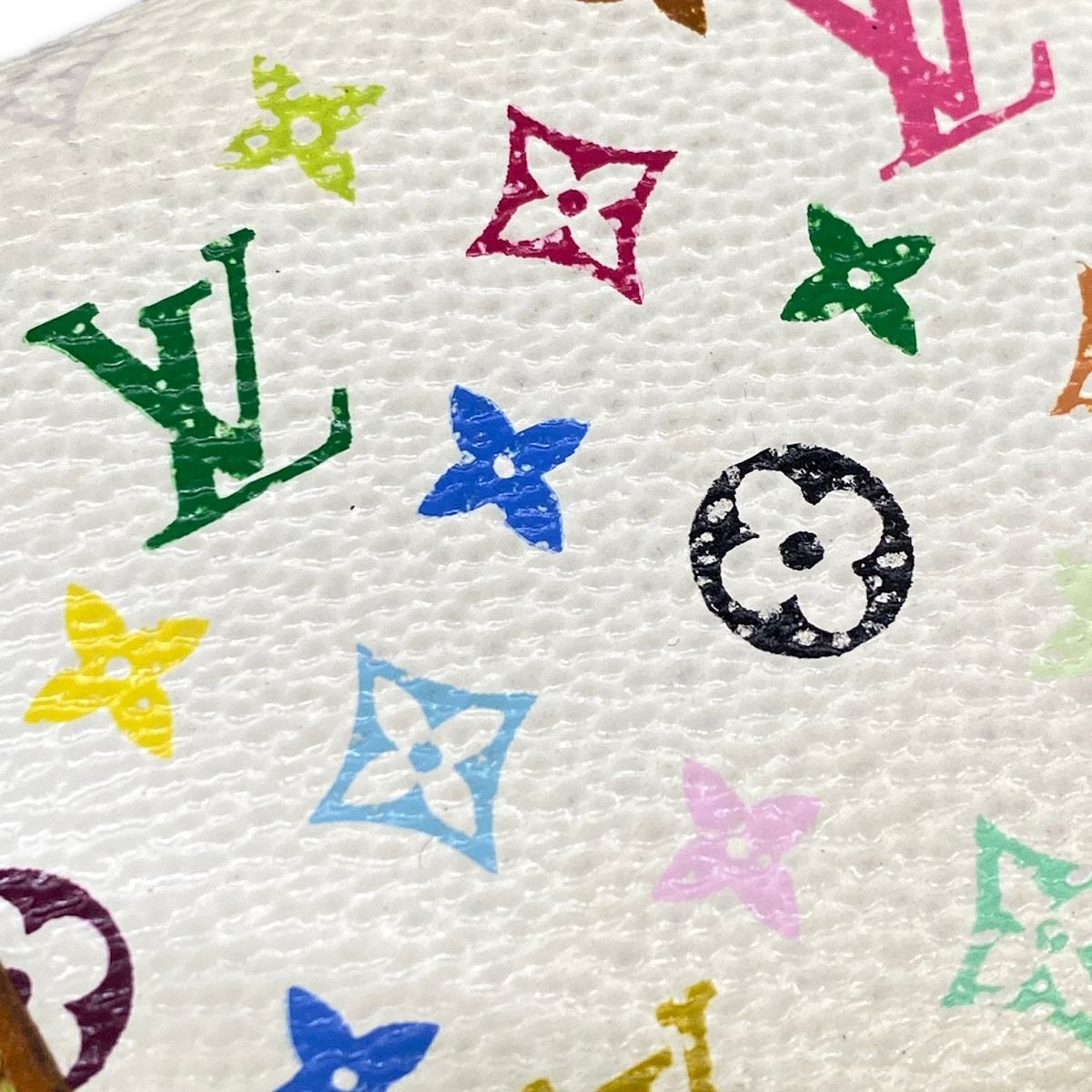 Louis Vuitton Coin Case Monogram Multicolor Porto Monet Pla Blanc — view 5