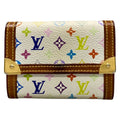 Louis Vuitton Coin Case Monogram Multicolor Porto Monet Pla Blanc