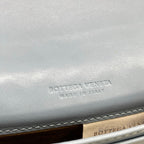 Bottega Veneta Card Case Intrecciato Light Blue Leather — view 4