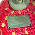 Loewe Coin Case Red Yellow Green Khaki Leather — view 4
