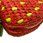 Loewe Coin Case Red Yellow Green Khaki Leather — view 5