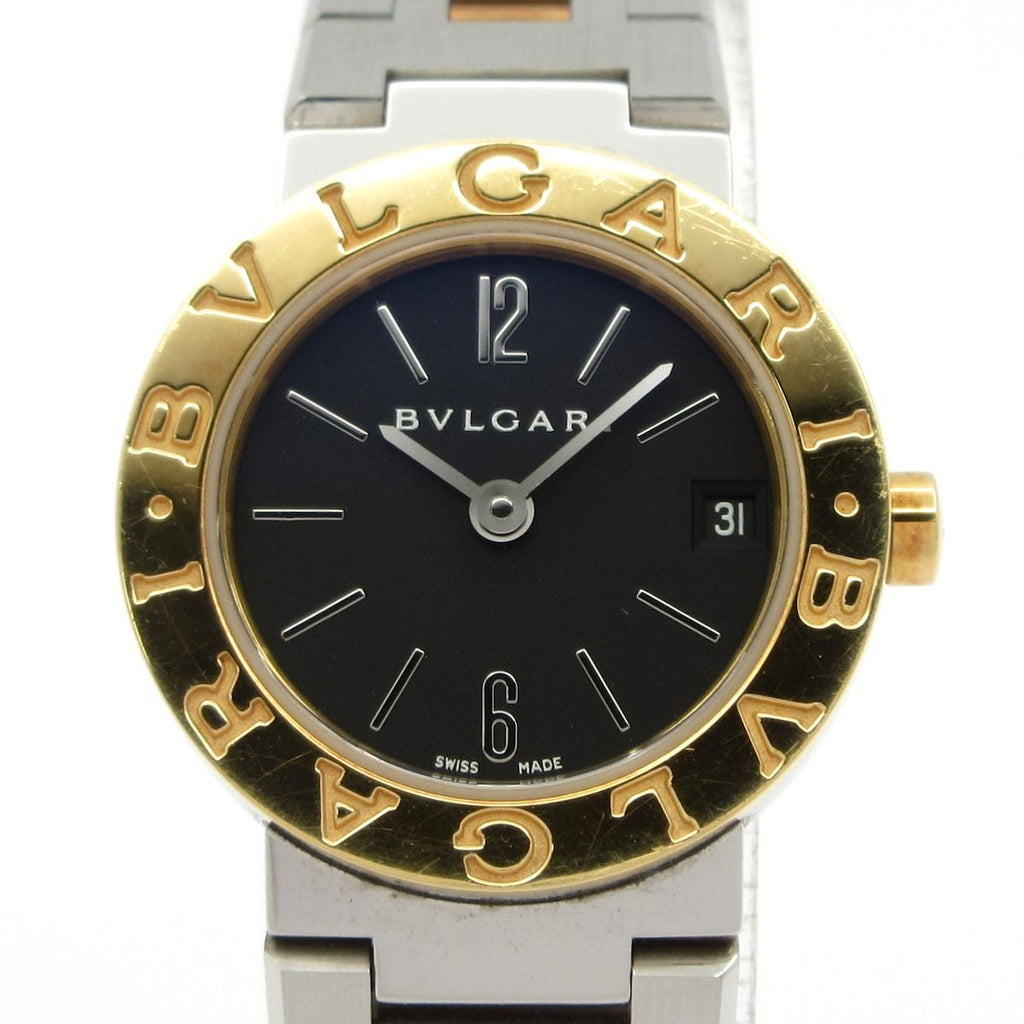Bvlgari Watch SS 18k Yellow Gold Black