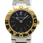 Bvlgari Watch SS 18k Yellow Gold Black