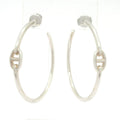 Hermes Earrings Chaine D'ancre GM Silver Hoop 2025.9 Purchase