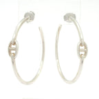 Hermes Earrings Chaine D'ancre GM Silver Hoop 2025.9 Purchase