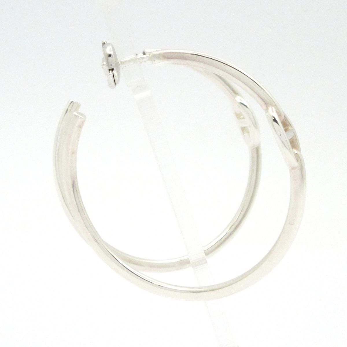 Hermes Earrings Chaine D'ancre GM Silver Hoop 2025.9 Purchase — view 2