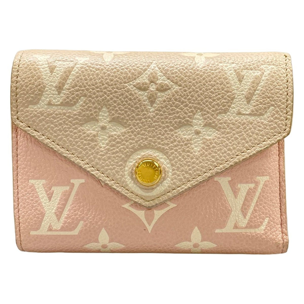 Louis Vuitton Trifold Wallet Bicolor Monogram Empreinte Portefeuille Victorine