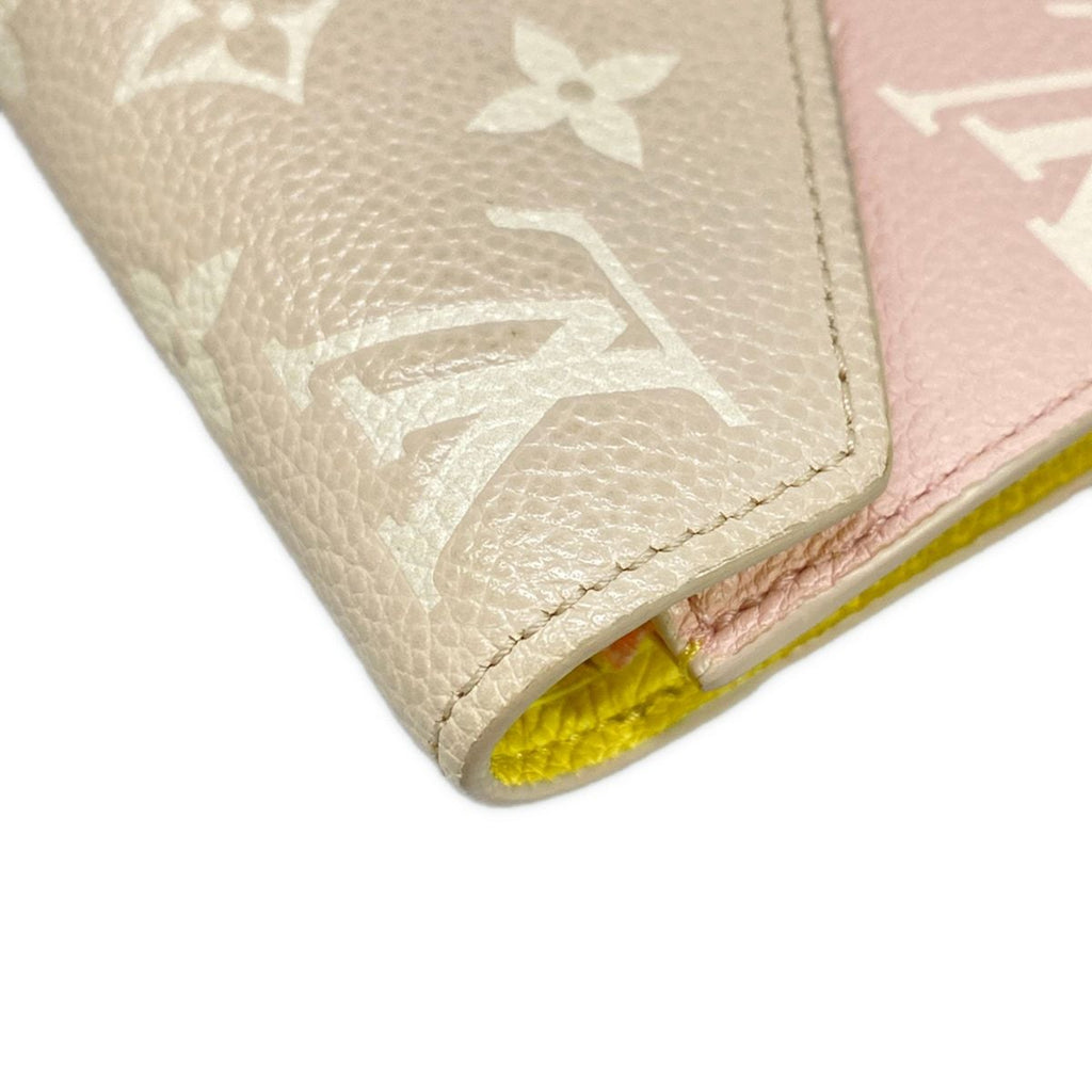 Louis Vuitton Trifold Wallet Bicolor Monogram Empreinte Portefeuille Victorine — view 6