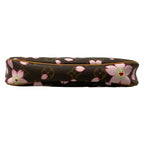 Louis Vuitton Handbag Monogram Cherry Blossom Pochette Brown Leather — view 5