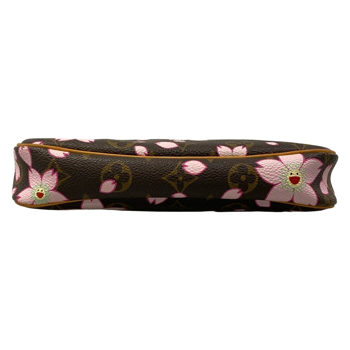 Louis Vuitton Handbag Monogram Cherry Blossom Pochette Brown Leather — view 5