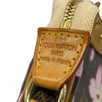 Louis Vuitton Handbag Monogram Cherry Blossom Pochette Brown Leather — view 8