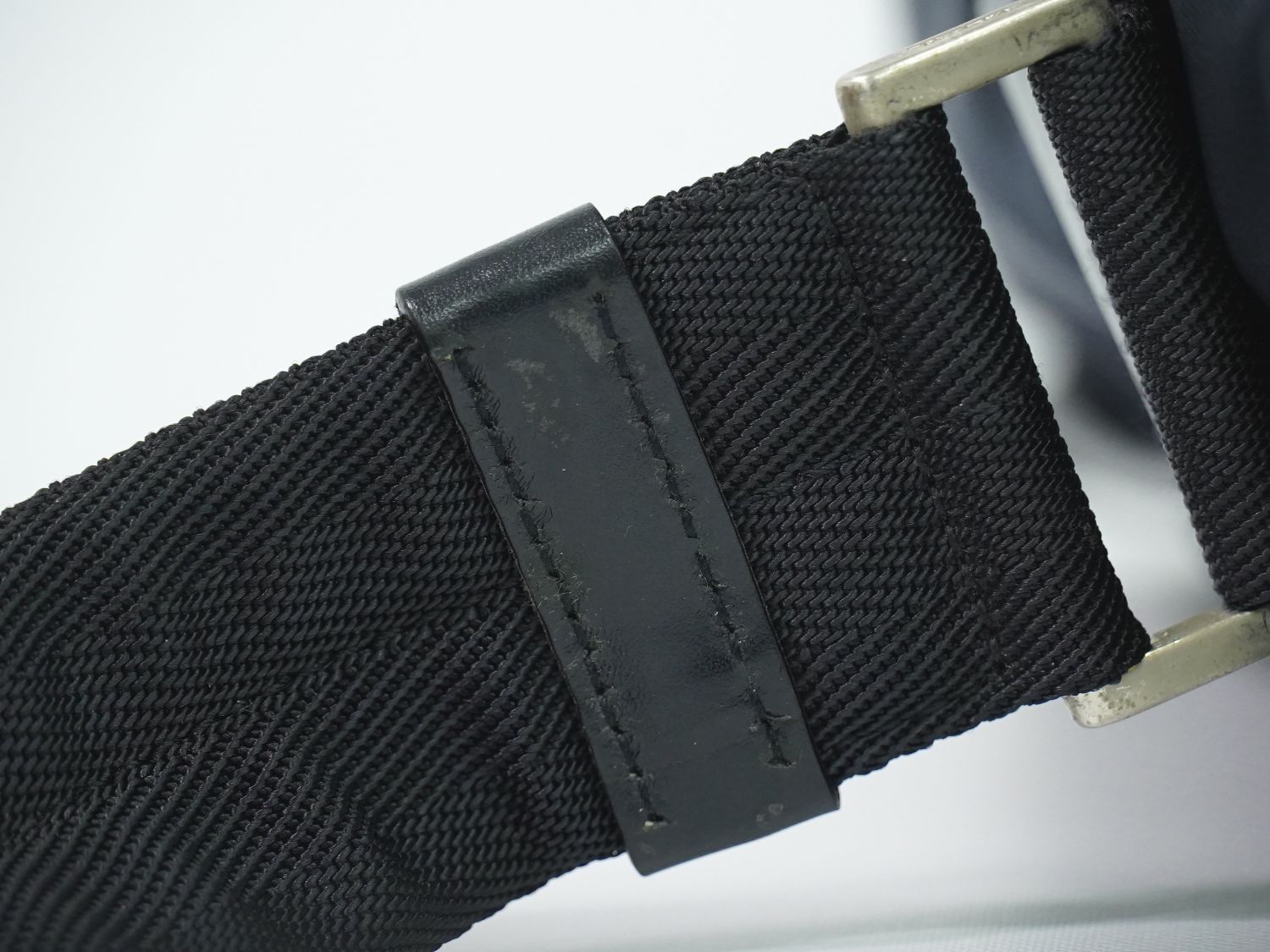 Prada Nylon Messenger Bag Pochette Navy — view 5
