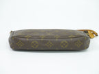 Louis Vuitton LV Pochette Monogram Pouch Handbag Brown — view 3