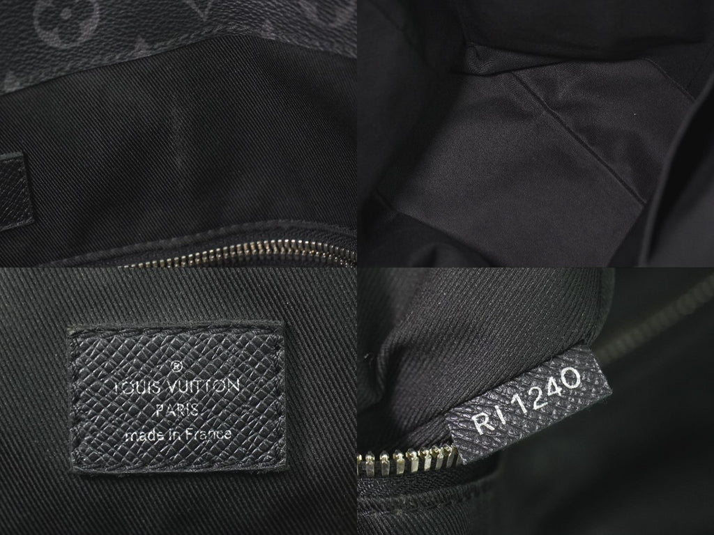 Louis Vuitton LV City Tote Taigarama Monogram Eclipse 2-Way Black Gray — view 9