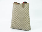 Gucci Vintage Sherry Line GG Supreme Shoulder Bag Tote Beige Shelly — view 2